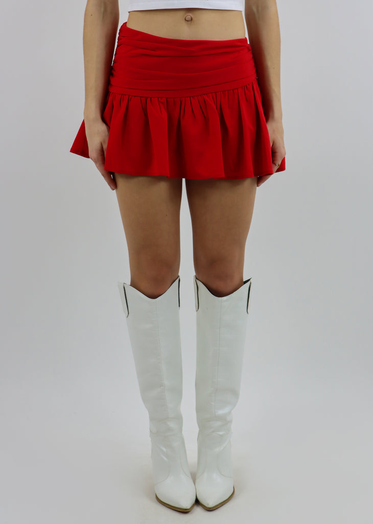 Haven't Met You Yet Mini Skirt ★ Red