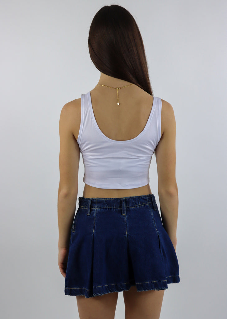 Tulane University Cropped Tank Top ★ White
