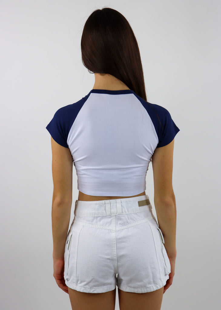 University Of Michigan Baby Tee ★ White