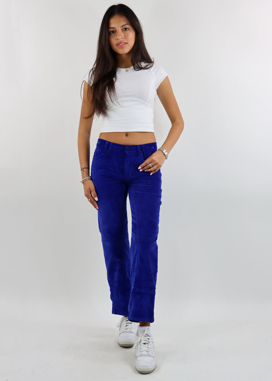 Free People Risk Taker Cord Straight ☆ Cobalt – Rock N Rags