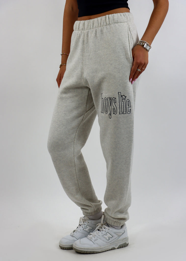 Boys Lie Hold My Phone Mac Slim Pants ★ Heather Grey