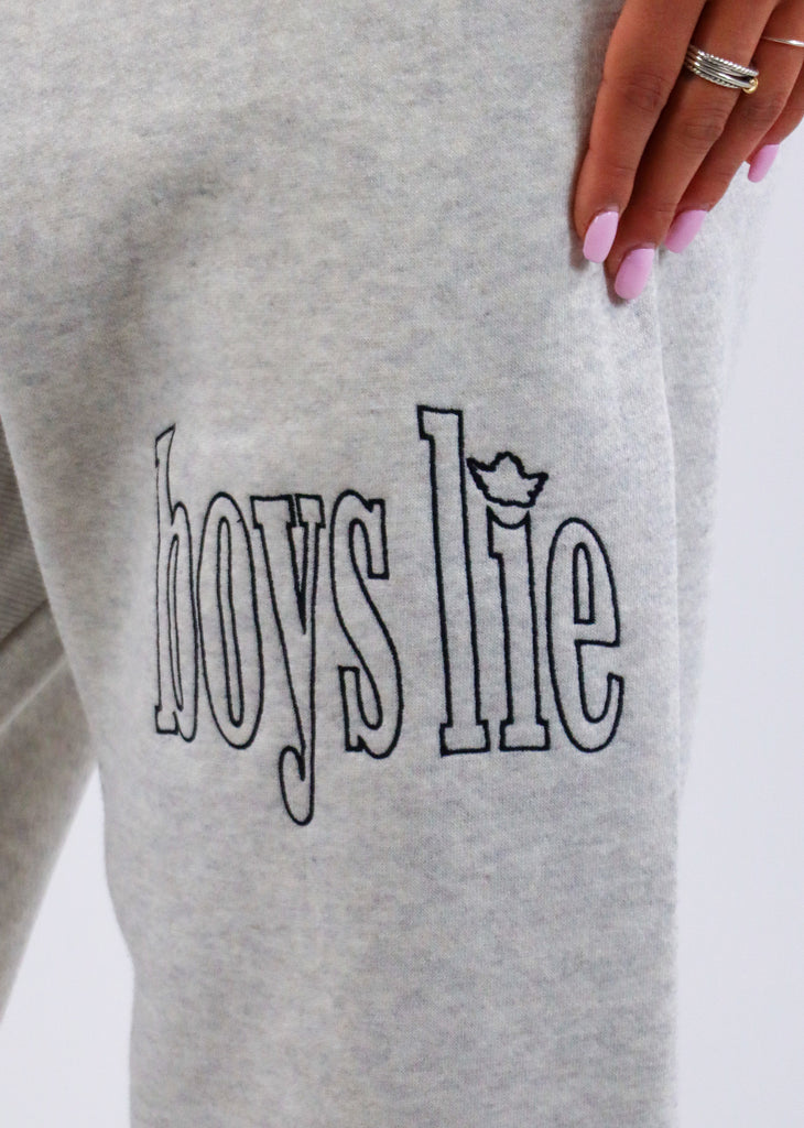 Boys Lie Hold My Phone Mac Slim Pants ★ Heather Grey