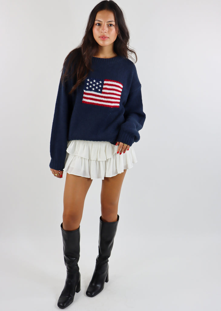 American Flag Sweater ★ Navy