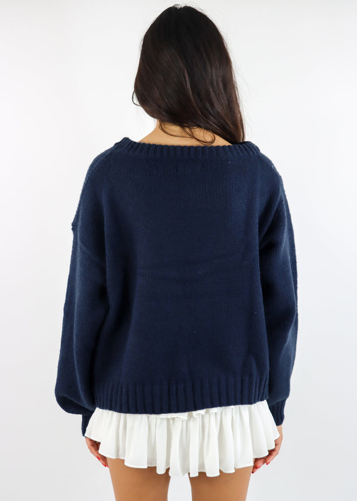 American Flag Sweater ★ Navy