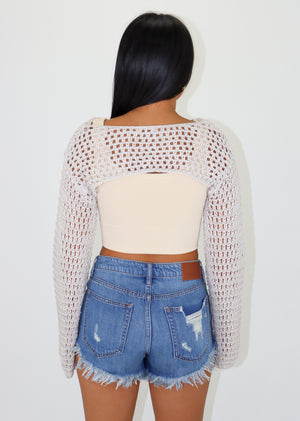 All My Life Bolero Sweater ★ Taupe