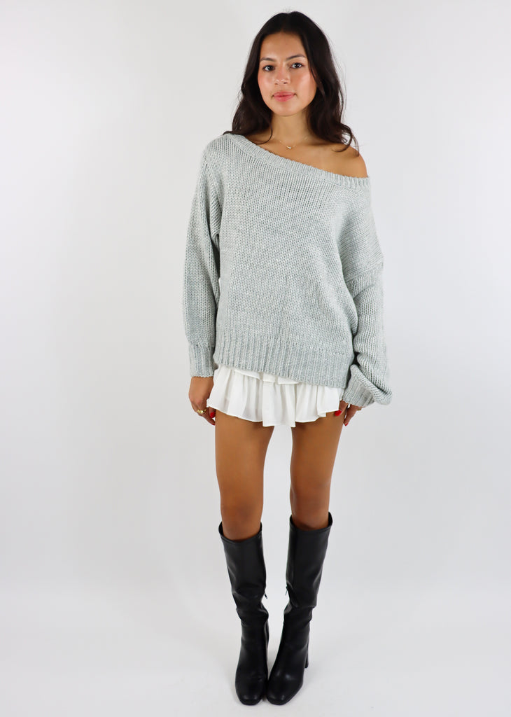 Fall In Love Sweater ★ Grey