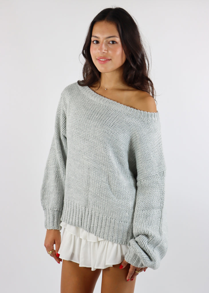 Fall In Love Sweater ★ Grey