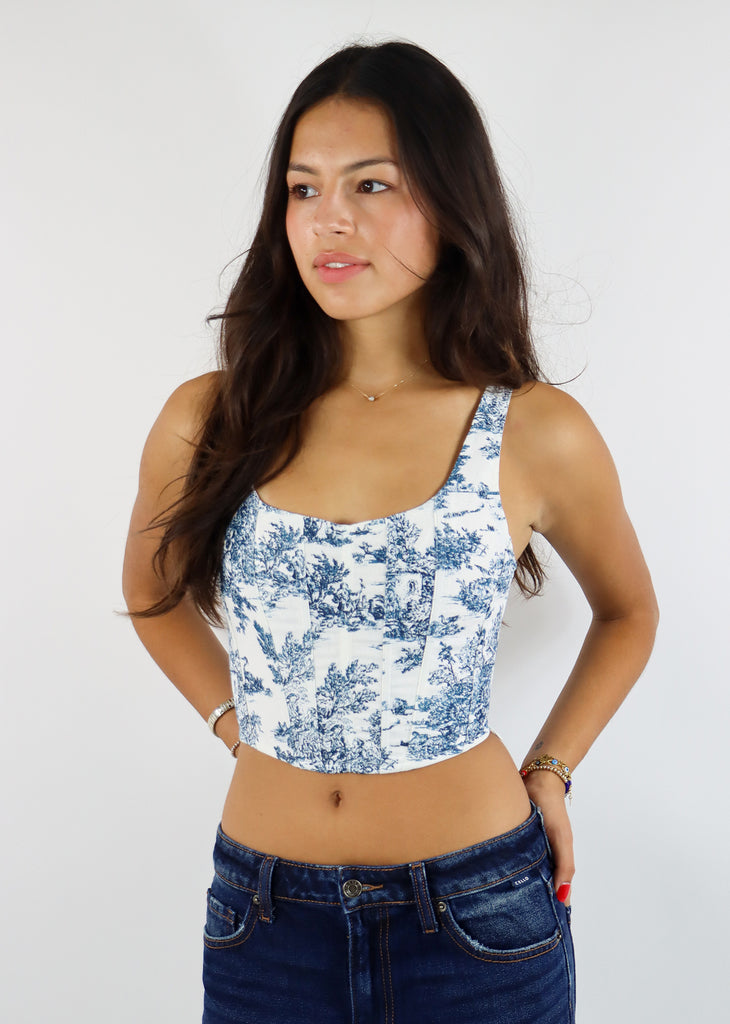 Wildflower Corset ★ Blue Floral