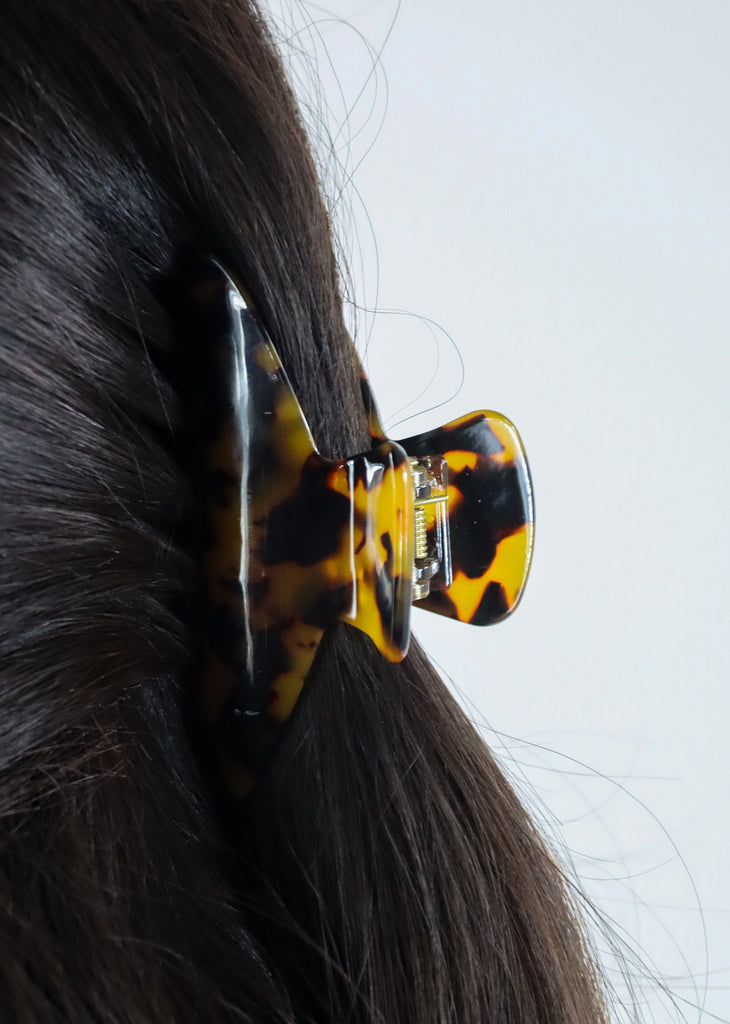 Roses Claw Clip ★ Dark Tortoise