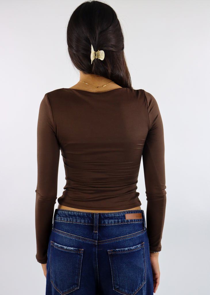 Your Power Long Sleeve Top ★ Brown