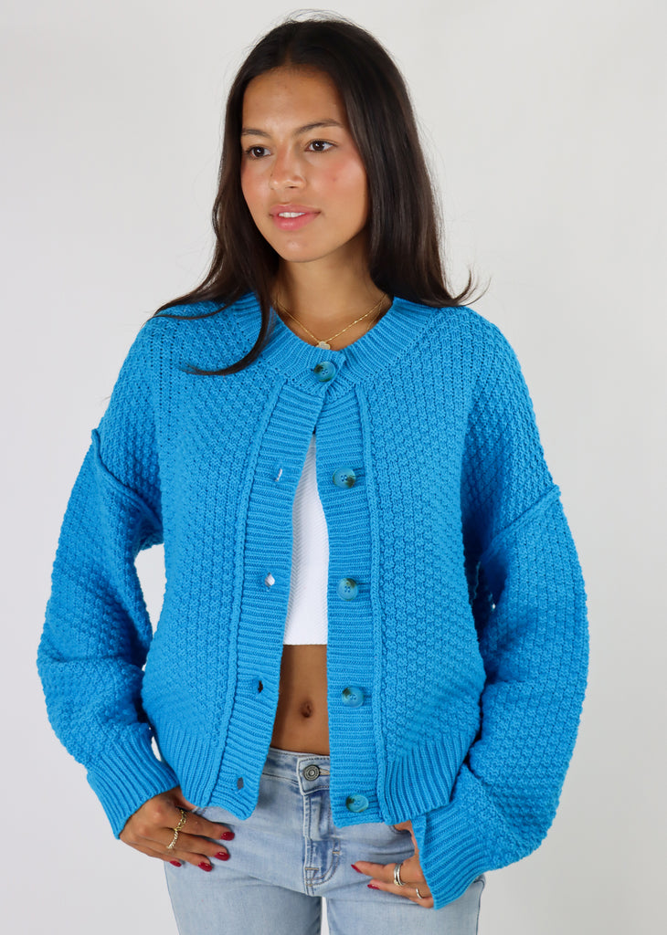 Fall Nights Cardigan ★ Neon Blue