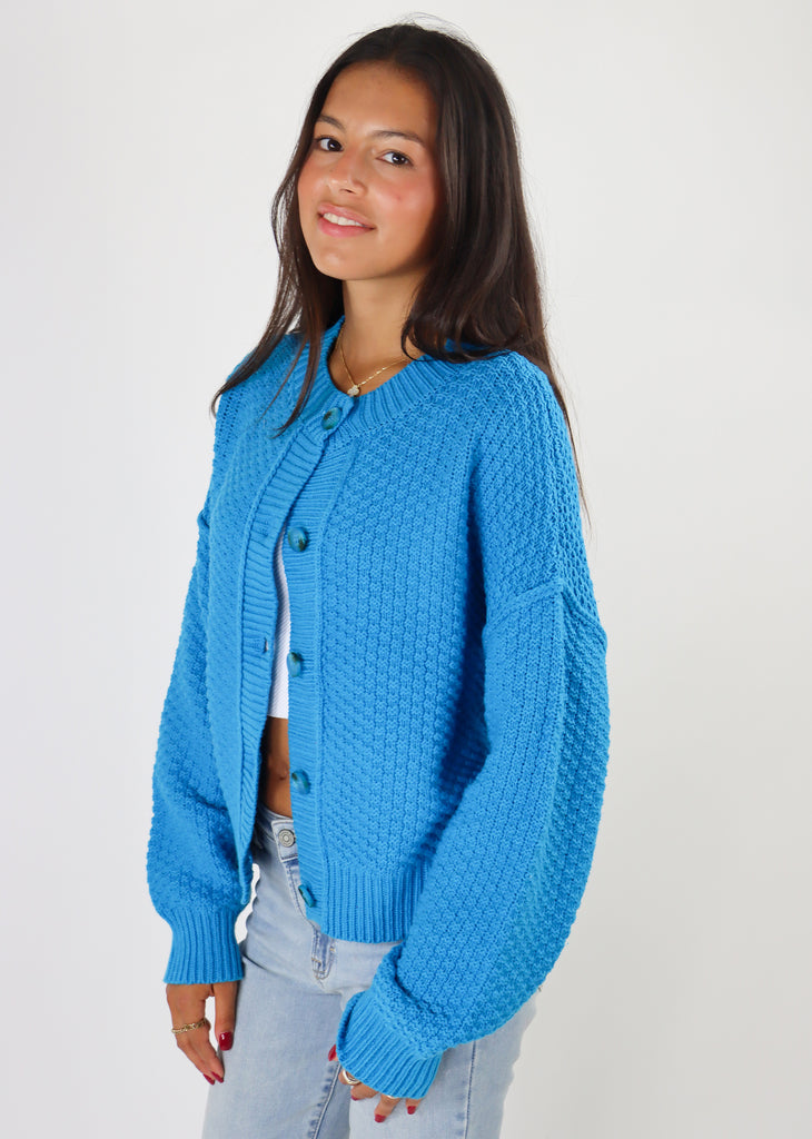 Fall Nights Cardigan ★ Neon Blue