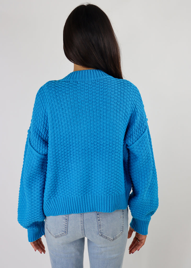 Fall Nights Cardigan ★ Neon Blue