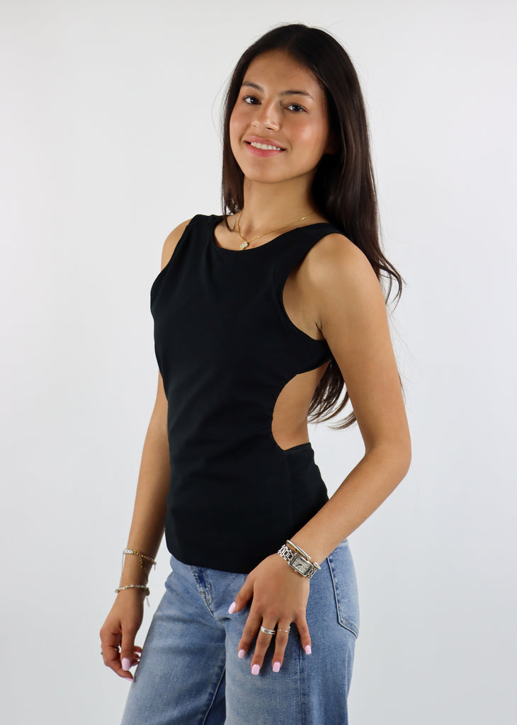 Free People Wear It Out Backless Cami ★ Black