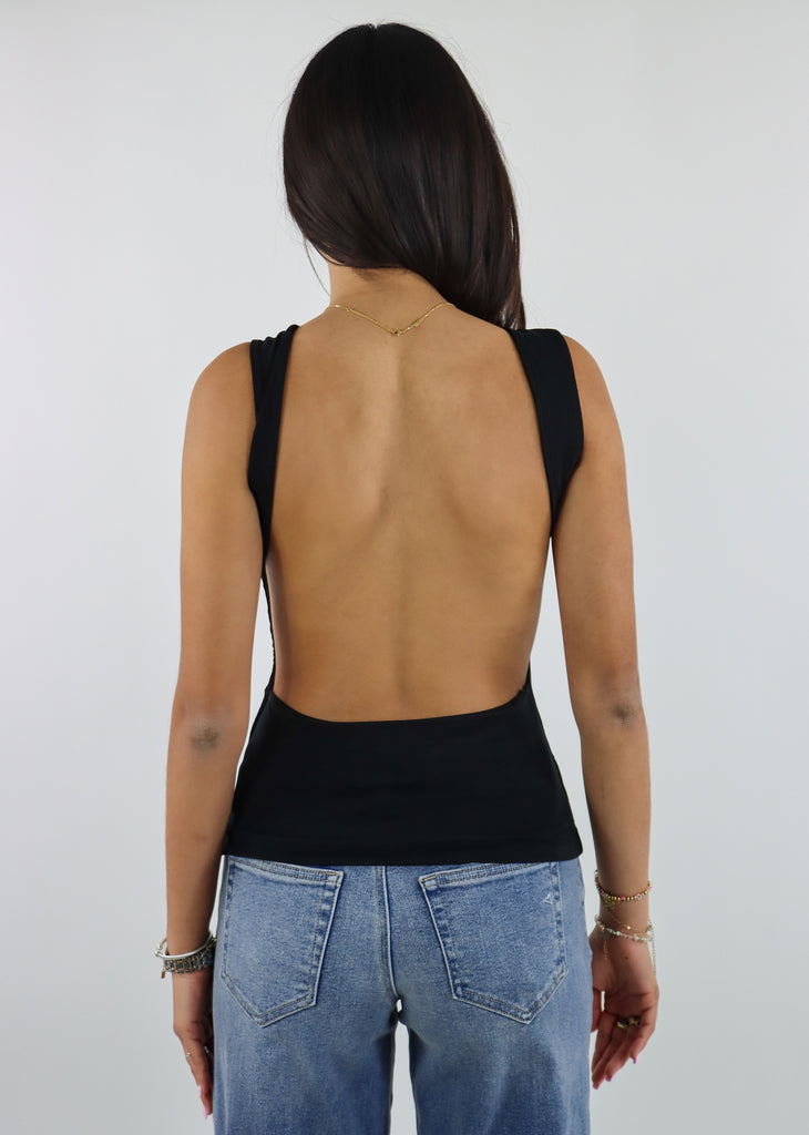 Free People Wear It Out Backless Cami ★ Black