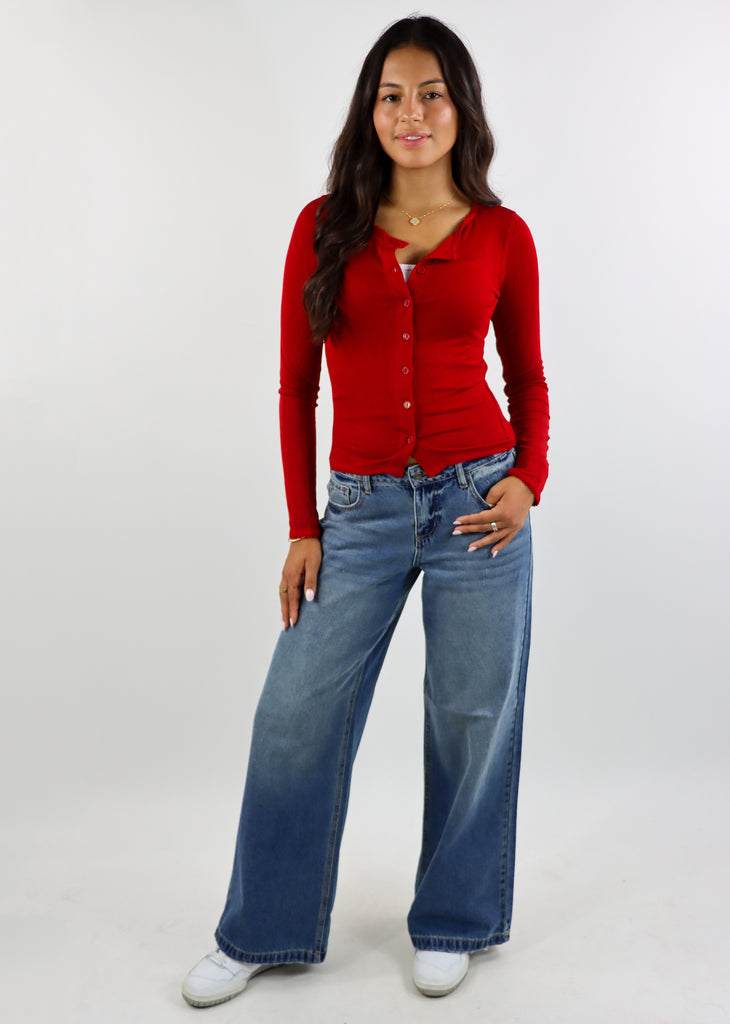 Silver Lining Cardigan ★ Red