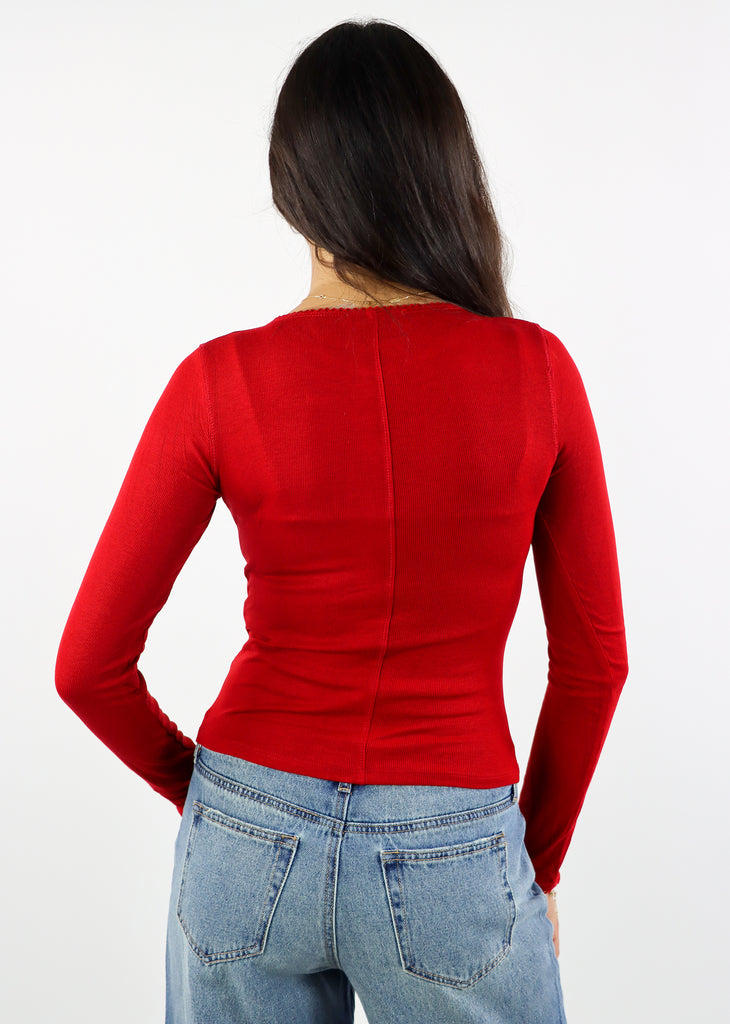 Silver Lining Cardigan ★ Red