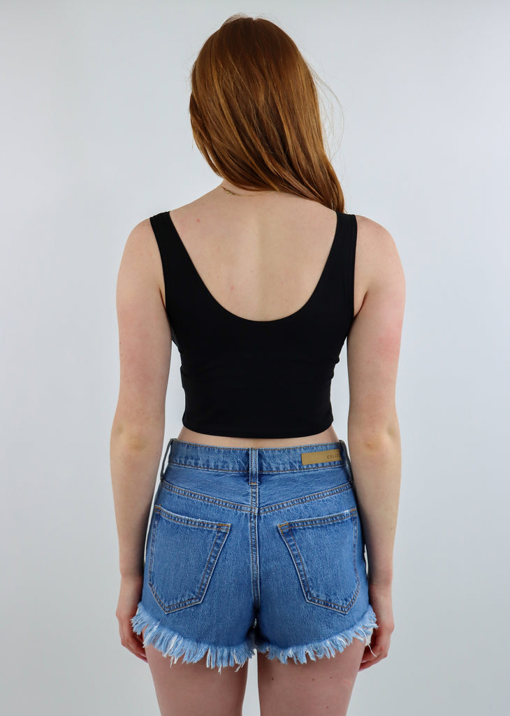 University Of Iowa Cropped Tank Top ★ Black