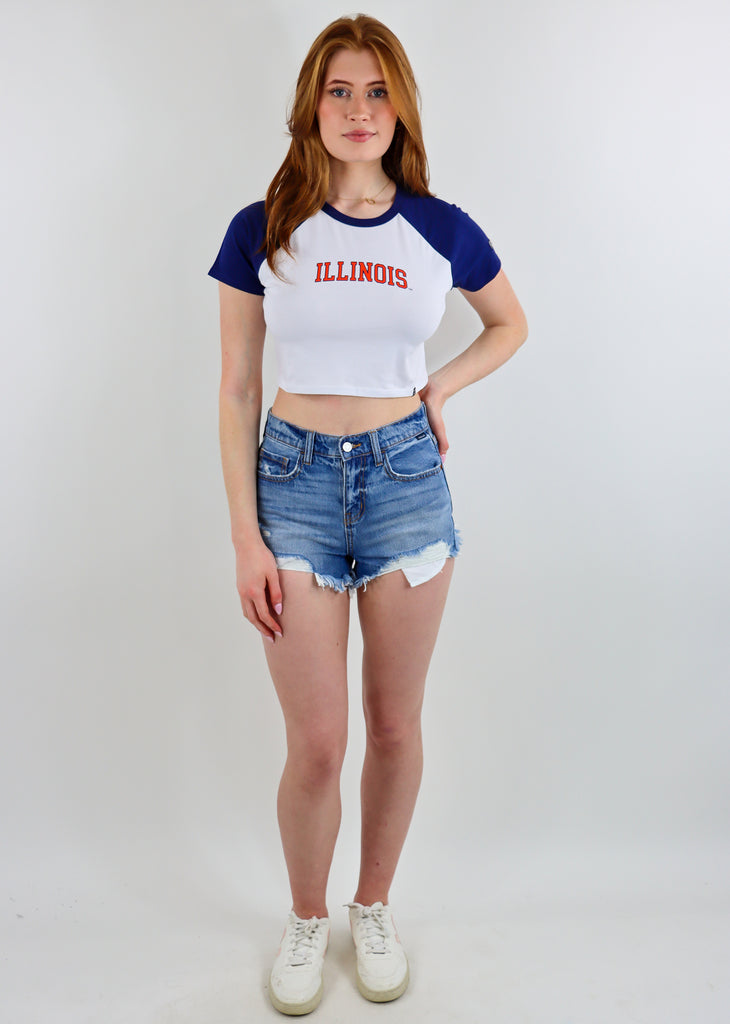 University Of Illinois Baby Tee ★ White
