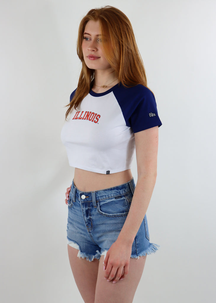 University Of Illinois Baby Tee ★ White