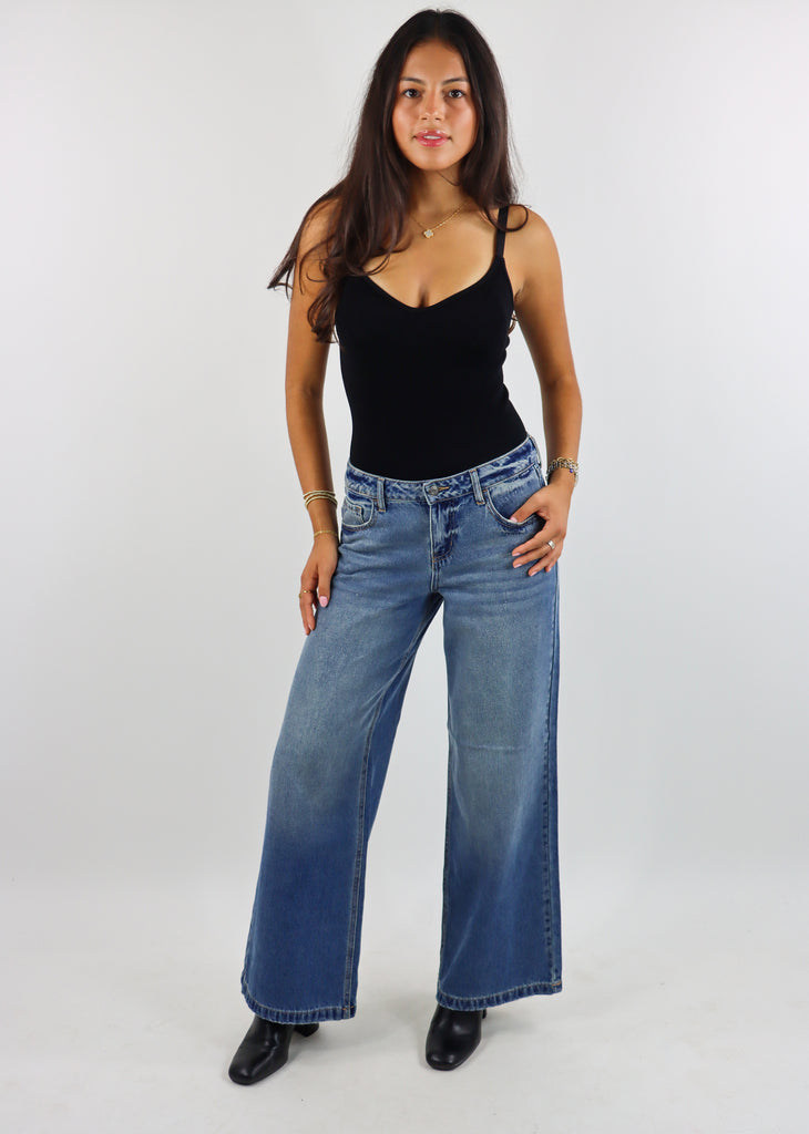 Off Duty V Neck Bodysuit ★ Black