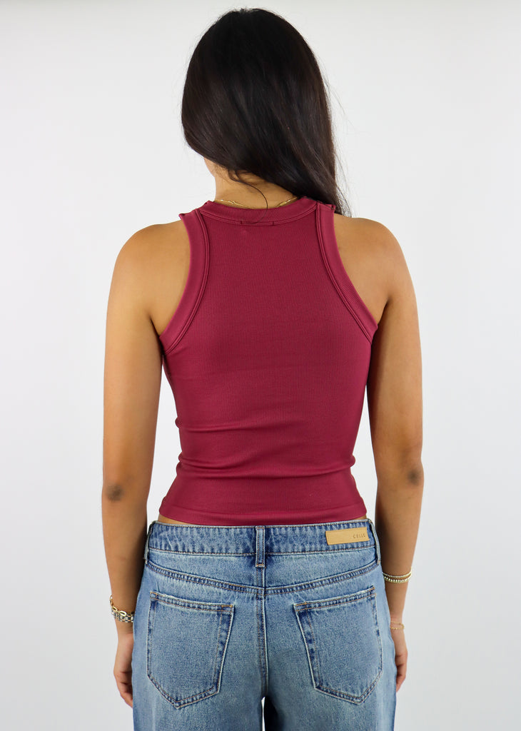 Saturday Love Tank ★ Burgundy