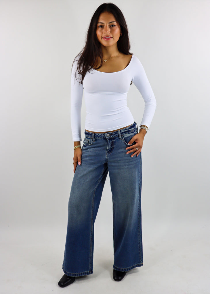 Effortless Long Sleeve Top ★ White