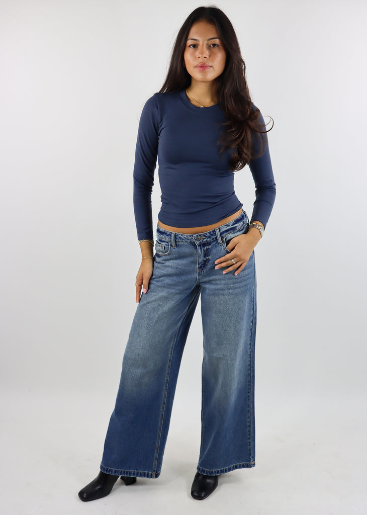 Last Goodbye Long Sleeve ★ Navy