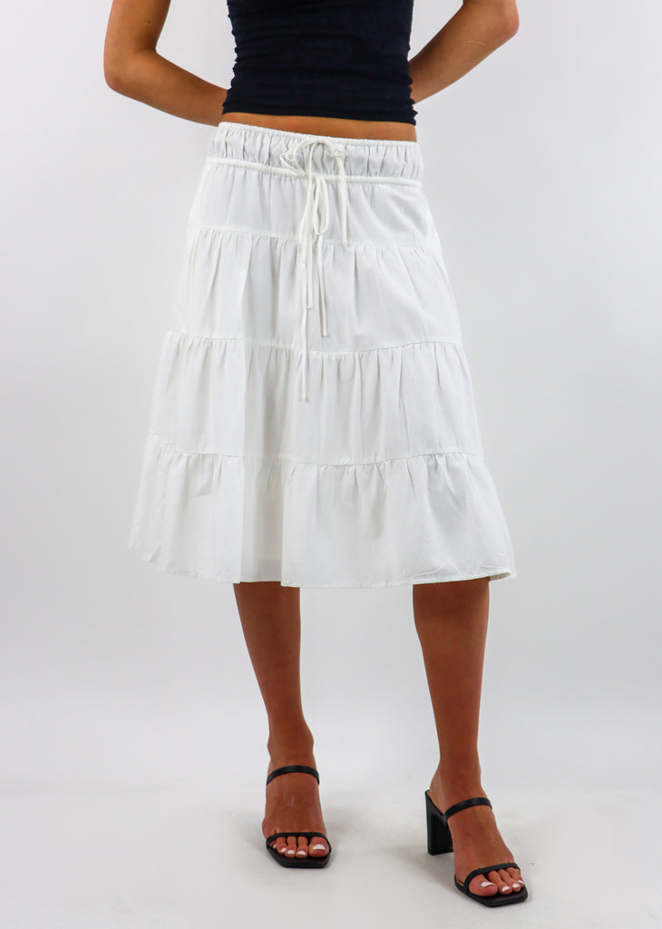 Sweet Lady Midi Skirt ★ White