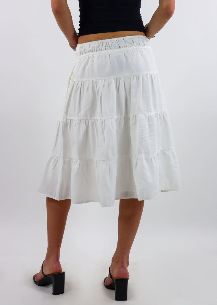 Sweet Lady Midi Skirt ★ White
