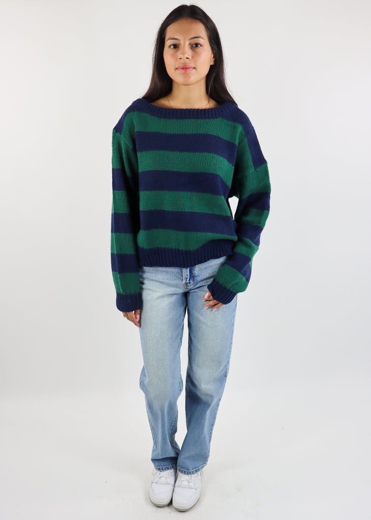 My Favorite Striped Sweater ★ Navy & Green