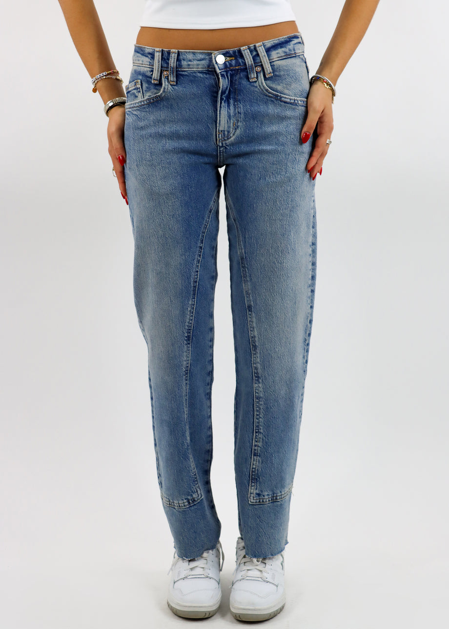 Free People Risk Taker Mid-Rise Jeans ☆ Medium Wash – Rock N Rags