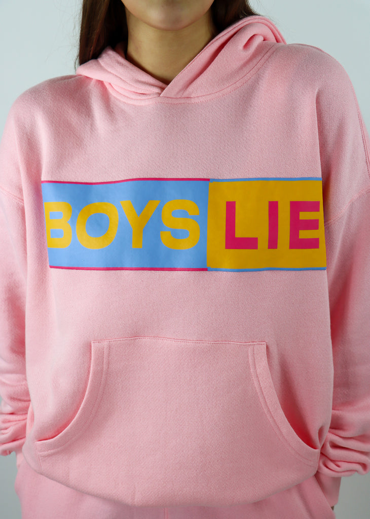 pink boys lie better half racer hoodie - Rock N Rags