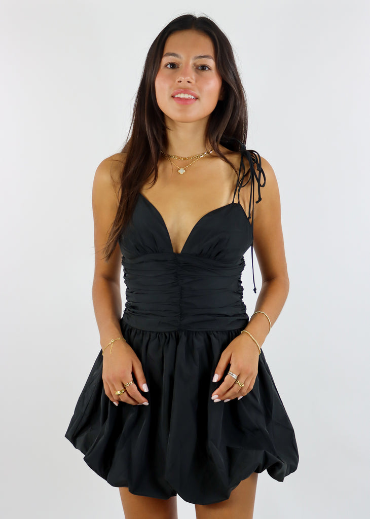 Closer To The Sun Bubble Dress ★ Black