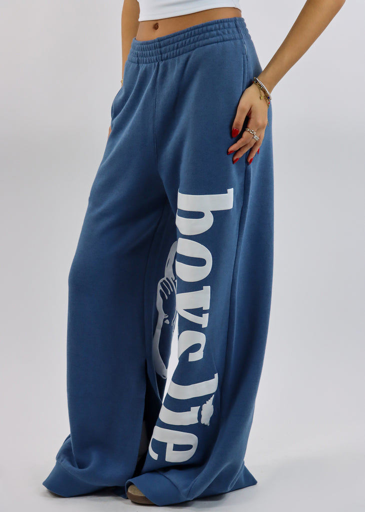 Boys Lie Don't Text Them Back MM Pants ★ Blue