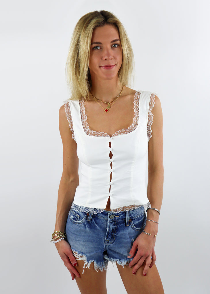 Saving Grace Corset Top ★ White
