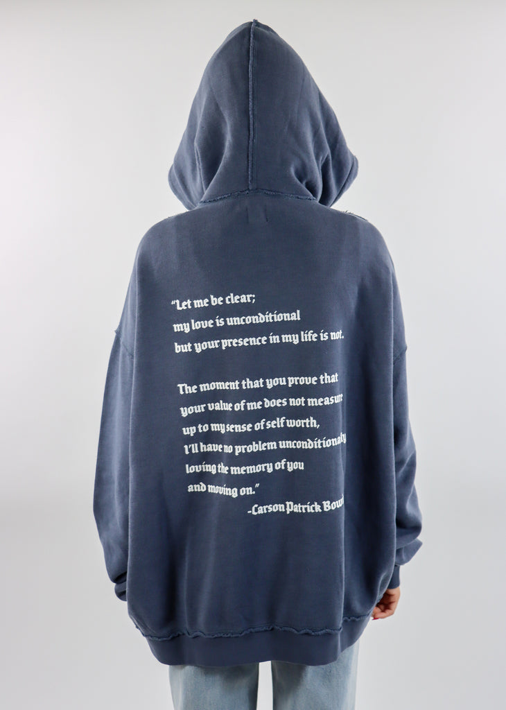 Boys Lie Denim Remix Hoodie ★ Dusty Blue