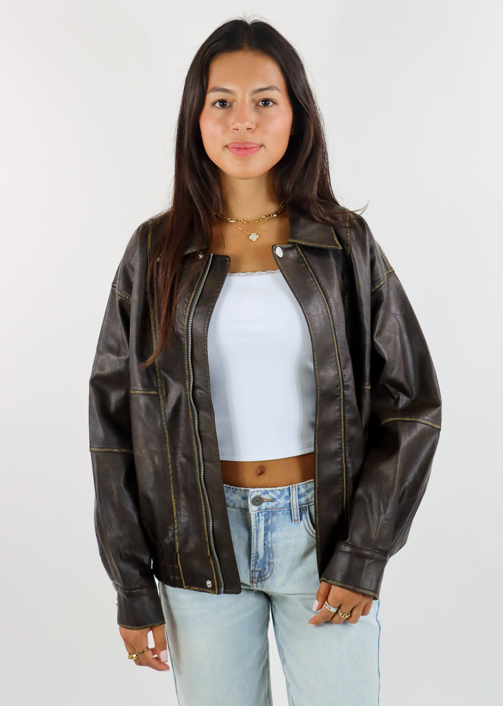 Envy The Leaves Bomber Jacket ★ Brown