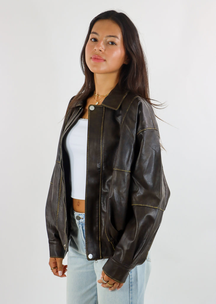 Envy The Leaves Bomber Jacket ★ Brown