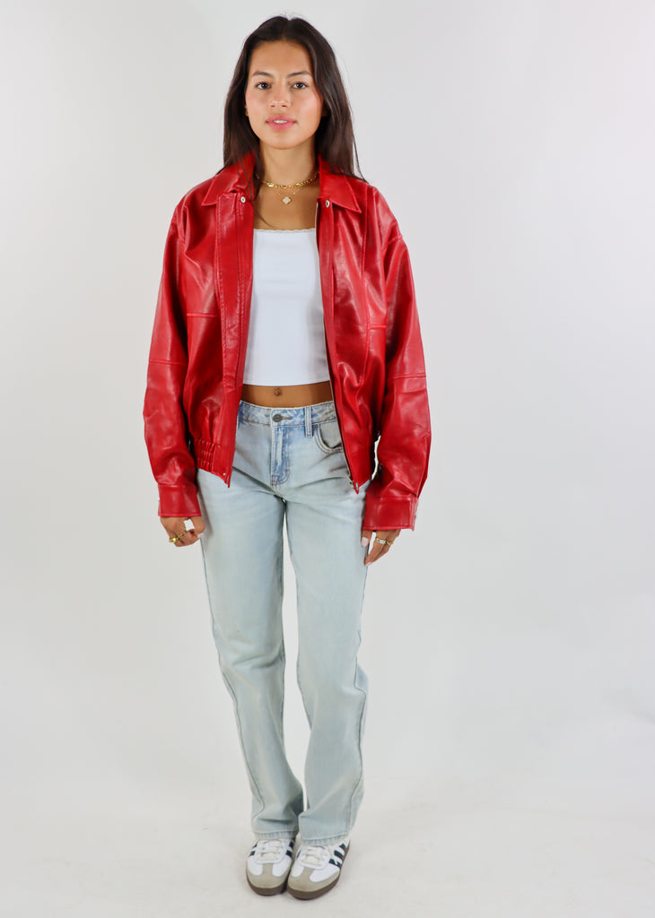 Envy The Leaves Bomber Jacket ★ Red