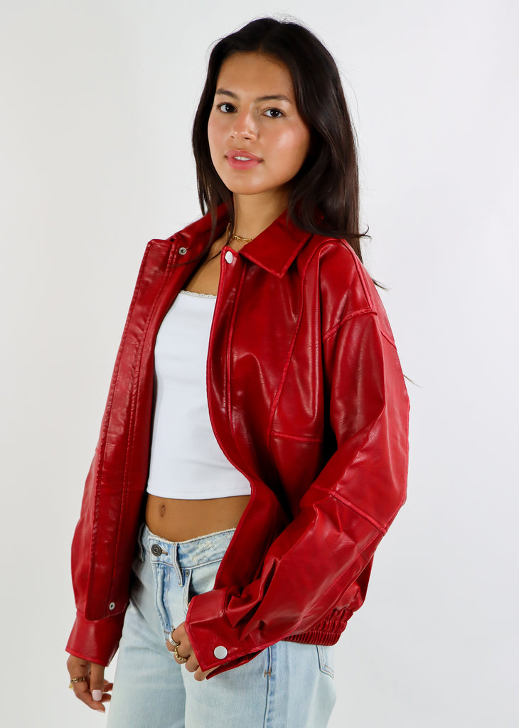 Envy The Leaves Bomber Jacket ★ Red