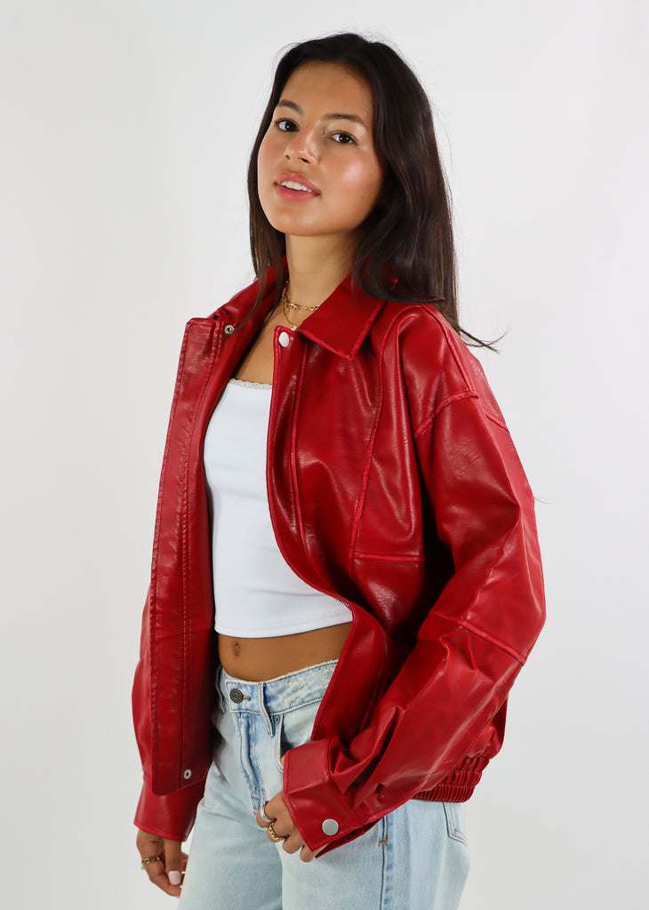 Envy The Leaves Bomber Jacket ★ Red