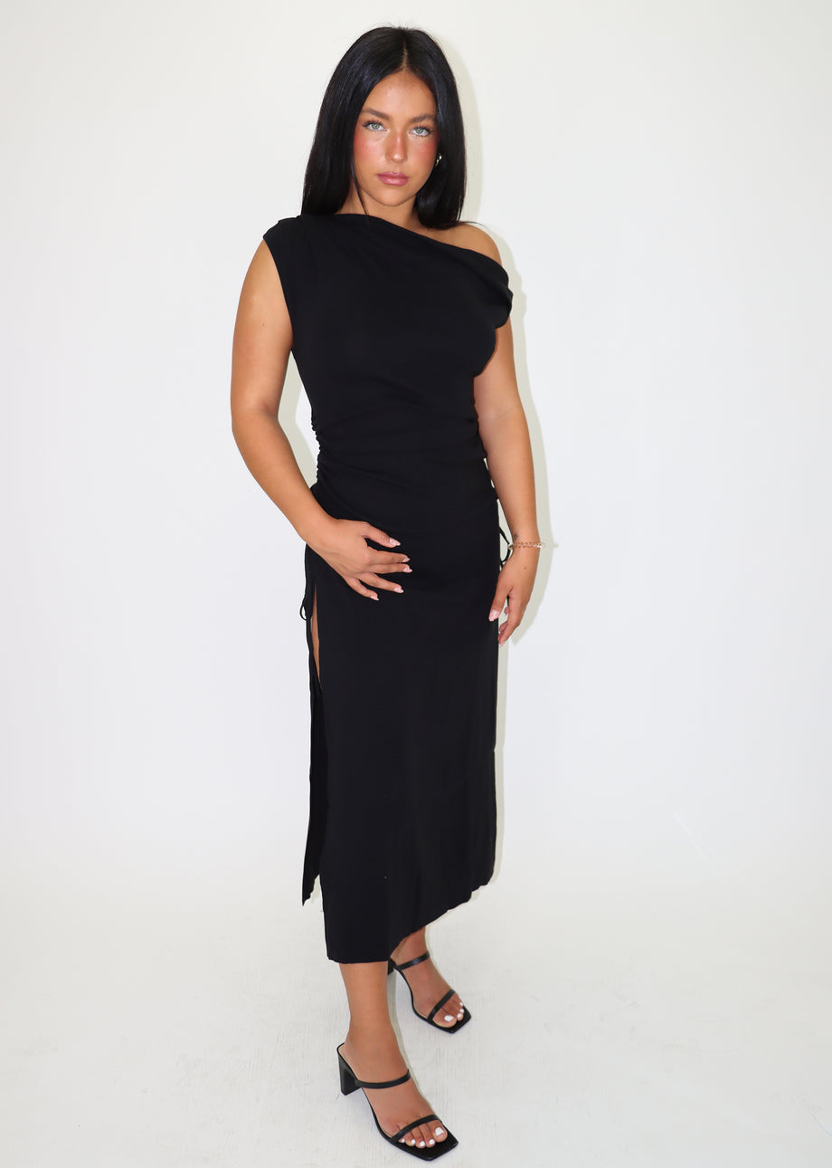 Lioness Original Sin Midi Dress ☆ Black – Rock N Rags