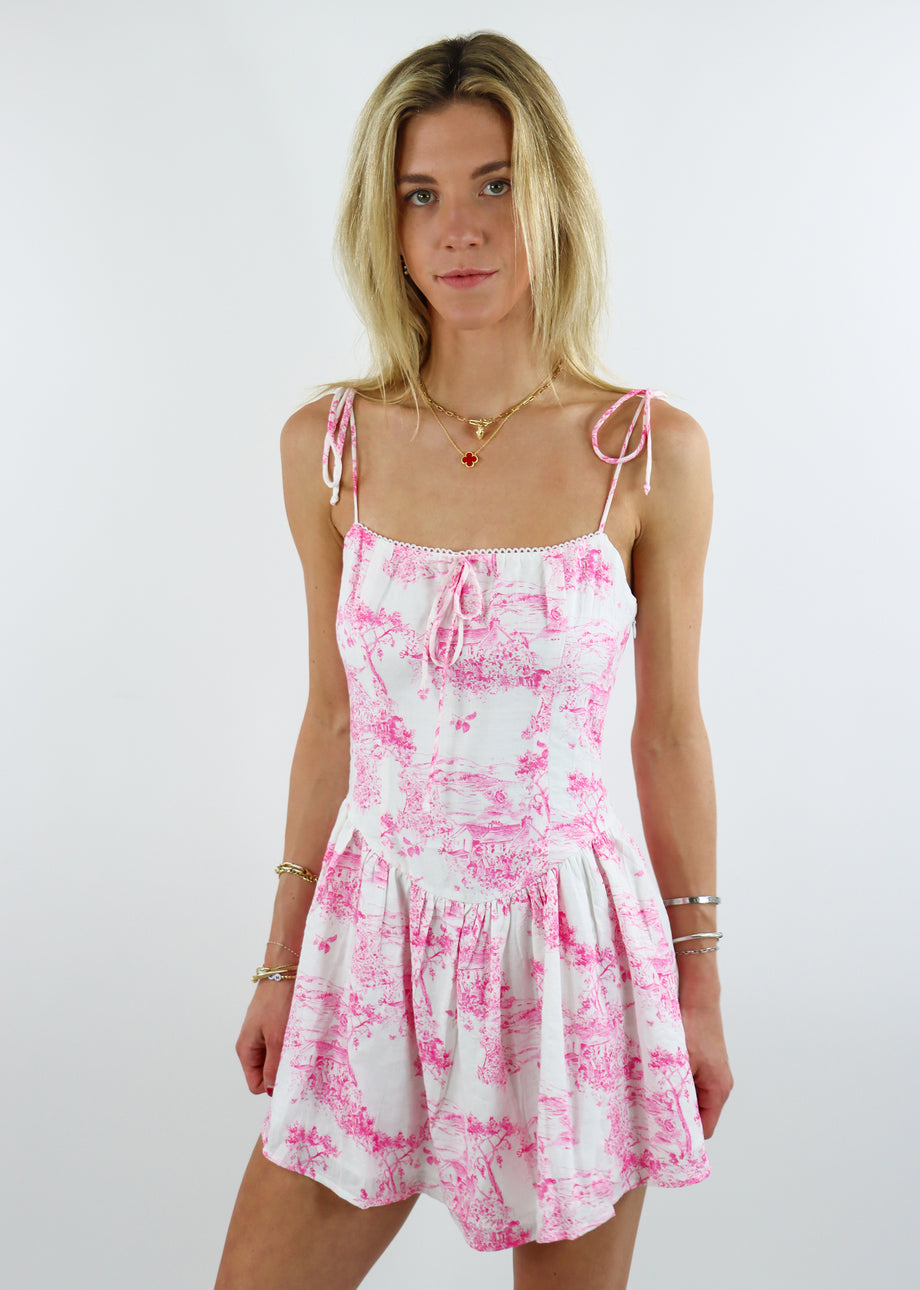 sienna sky pink floral dress Sienna Sky v-neck fit and flare dress pink floral size XS