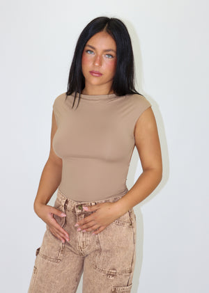 Lioness Uno Tie Top ★ Taupe