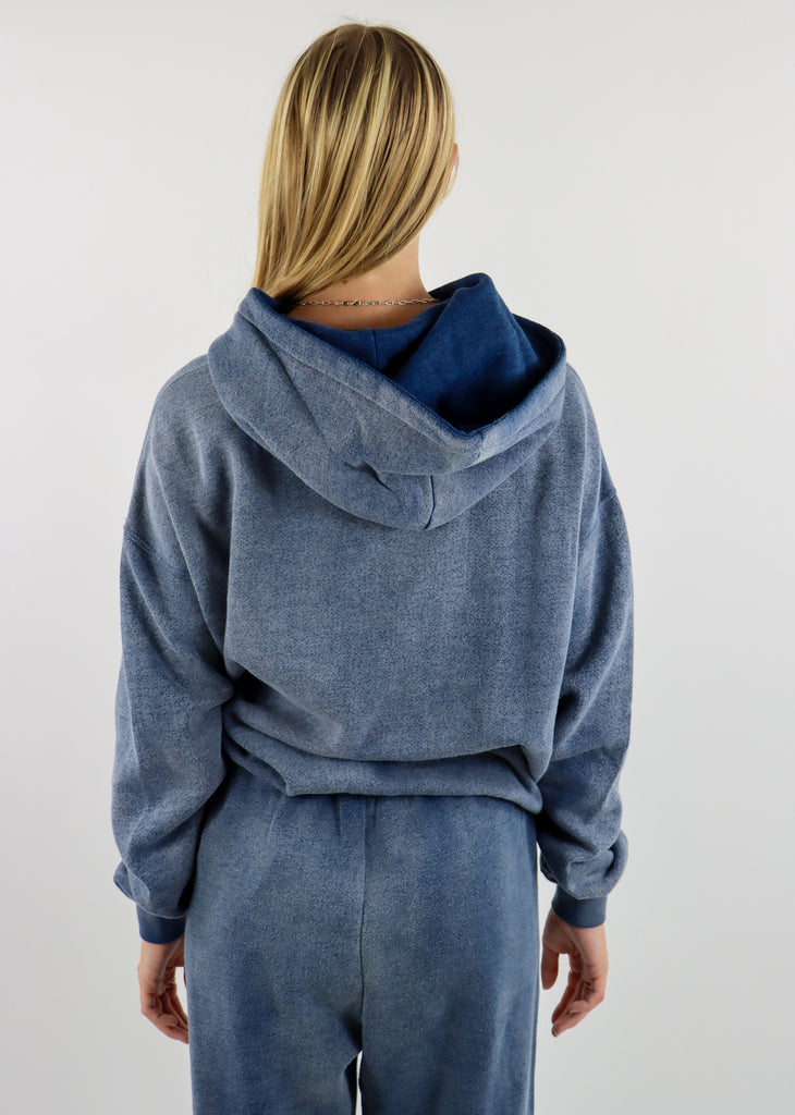 Boys Lie Stitch Me Up Racer Hoodie ★ Heather Navy