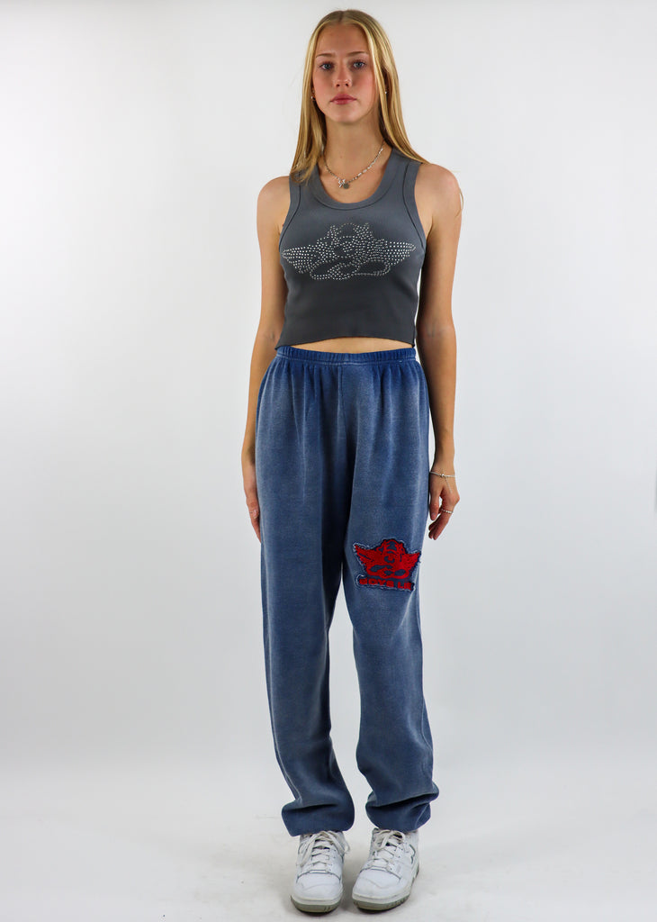 Boys Lie Stitch Me Up Kimmy Sweatpants ★ Heather Navy