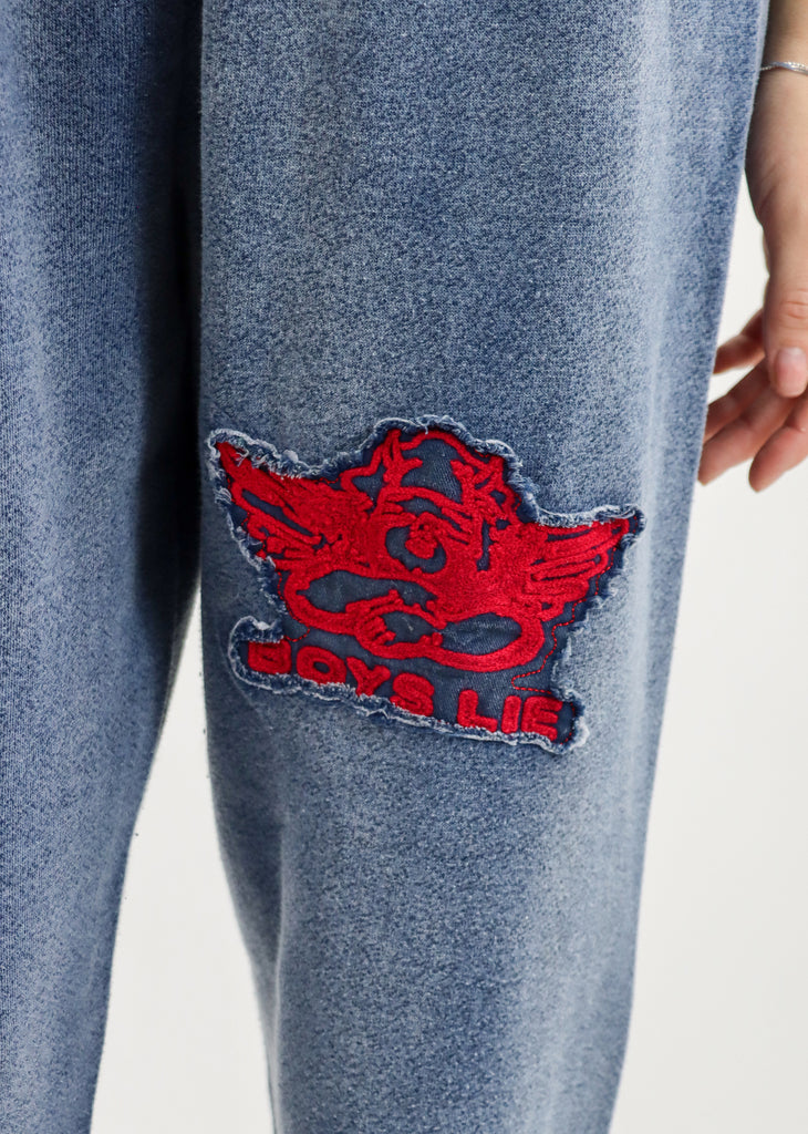 Boys Lie Stitch Me Up Kimmy Sweatpants ★ Heather Navy