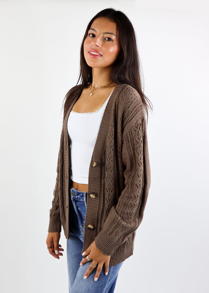 Dancing With You Cardigan ★ Brown