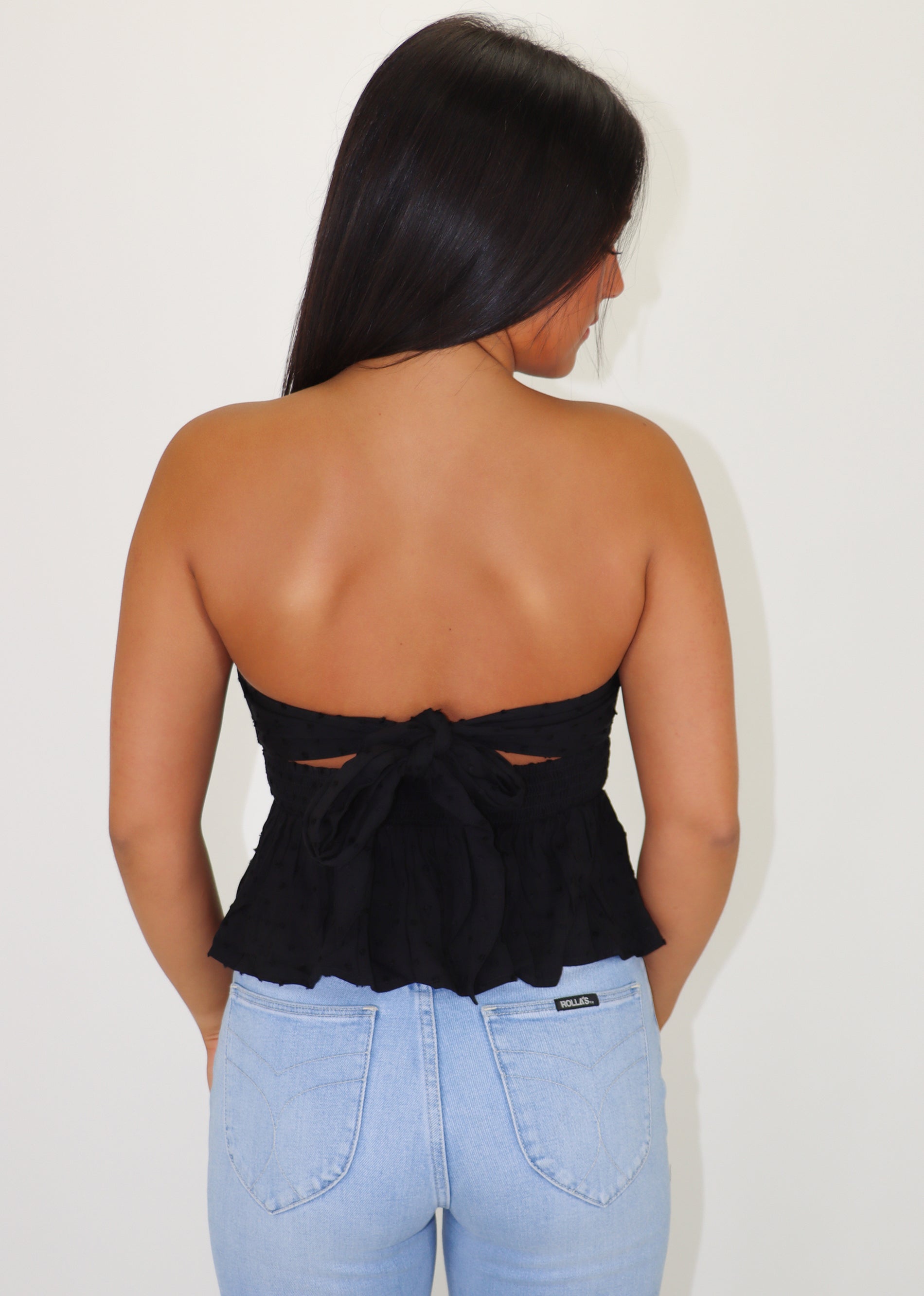 Throwback Love Tube Top ★ Black – Rock N Rags